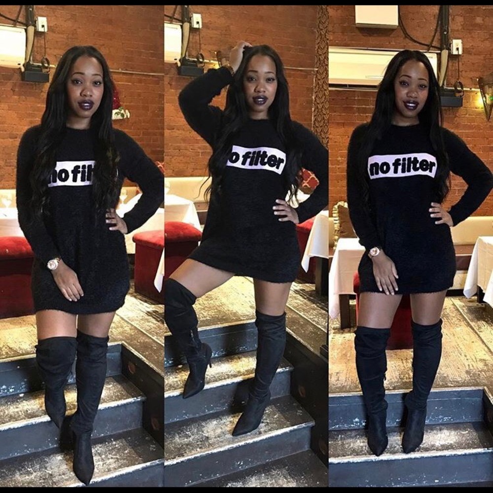 Black Sweater Dress